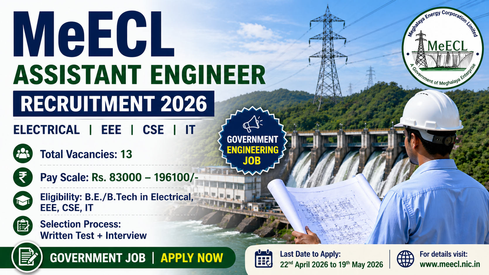 MeECL Assistant Engineer Recruitment 2026: Eligibility, Vacancies, Syllabus, Salary and Application Process